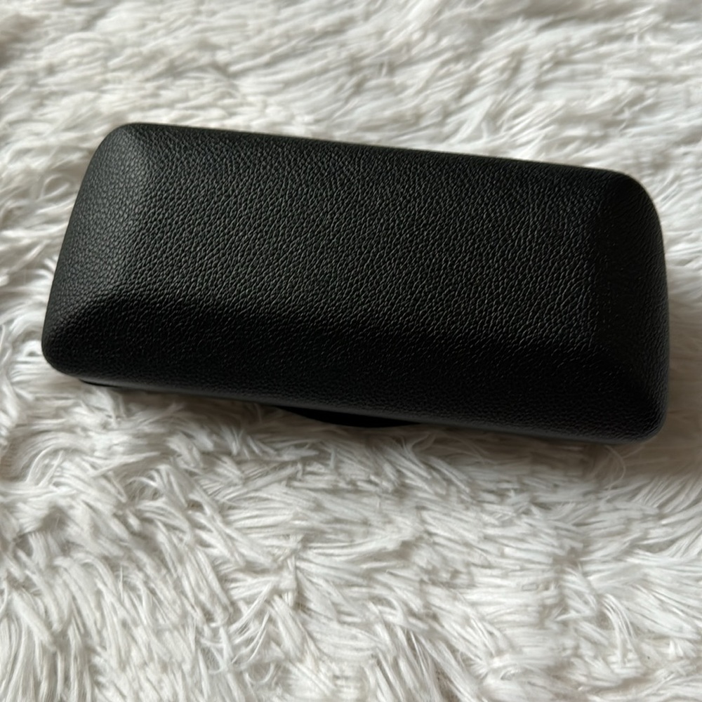 BALENCIAGA EXTRA LARGE BLACK LEATHER SUNGLASSES CASE WITH DRAWSTRING POUCH NEW - Picture 11 of 14